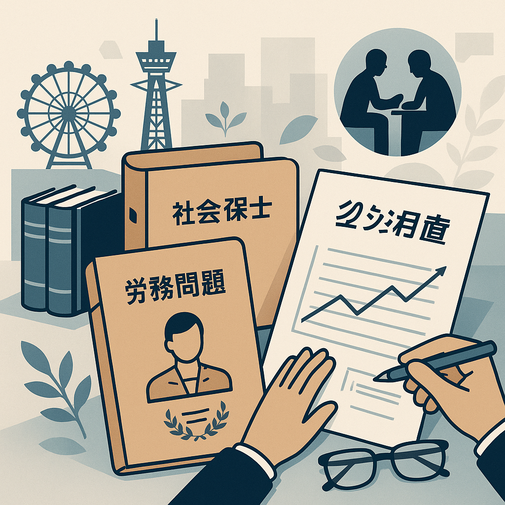 大阪で行政書士と社会保険労務士に労務問題の相談と経営コンサル依頼