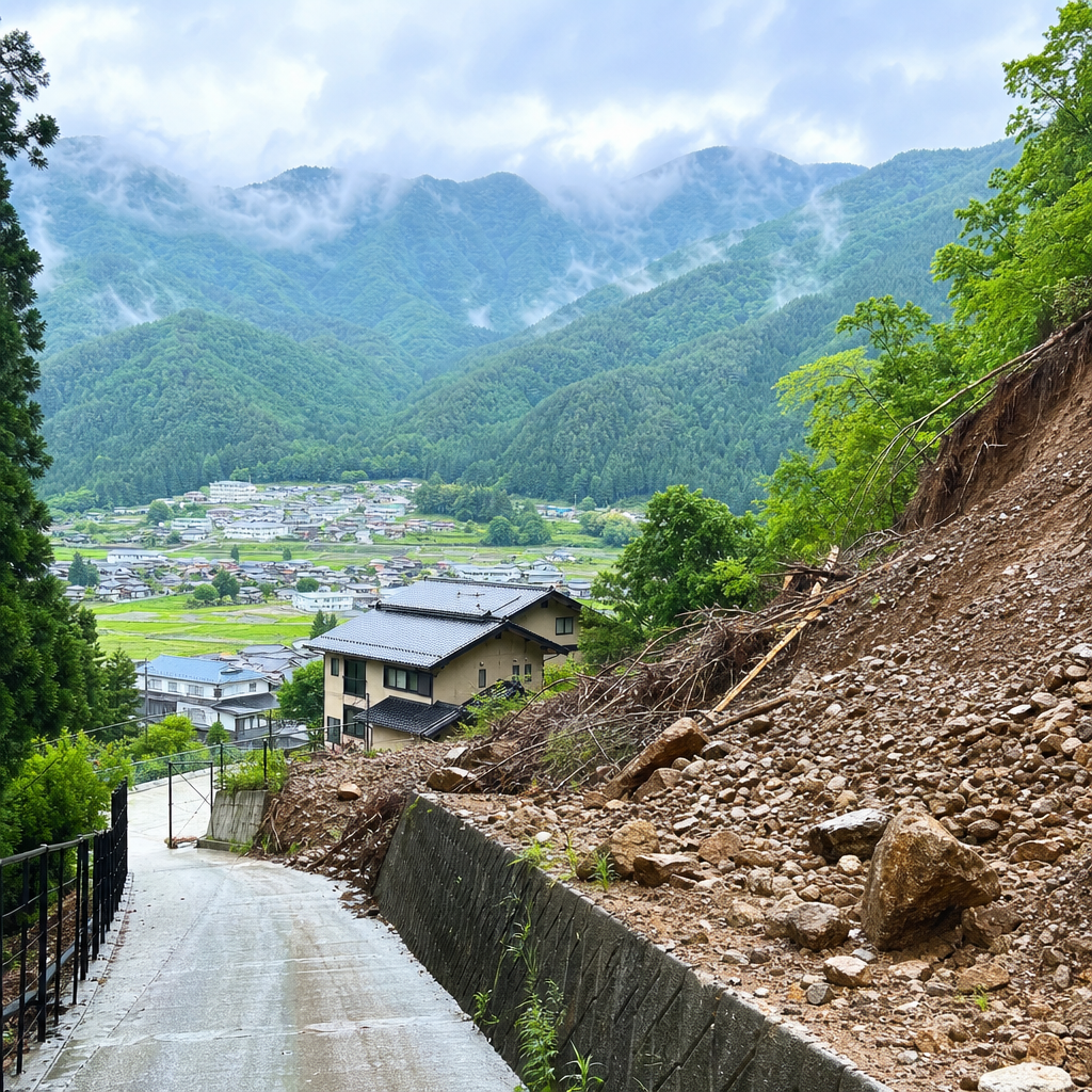 安曇野市の土砂崩れに備える避難判断と職場対応